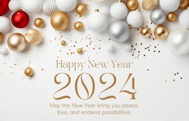 Happy new year greeting card  banner  template  - obrazy, fototapety, plakaty
