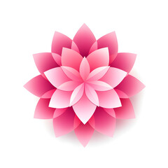 Pink Flower vector by AI Generated