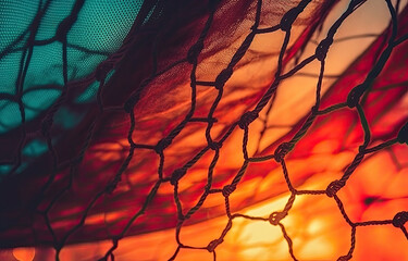 Volleyball nets background, sporty vibes