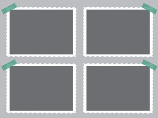 4 photo collage template. vector illustration, new collections