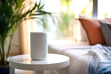 White home background interior modern table design