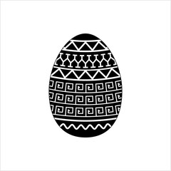 Easter Egg Icon, Paschal Egg Icon, Decorated Easter Gift