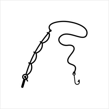 recommend clip art: Fishing Rod Icon, Fishermen Flexible Rod Used To Catch Fish