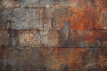 Old rusty metal wall texture background. Abstract grunge background for design