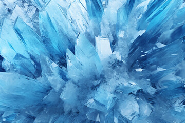 Frozen Icy Background. Ai generative