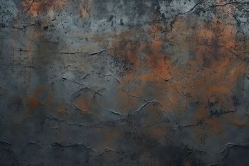 Obraz premium Old rusty metal wall texture background. Abstract grunge background for design