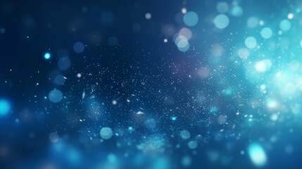 blue bokeh background, Blue glow particle abstract bokeh background, Ai Generate 
