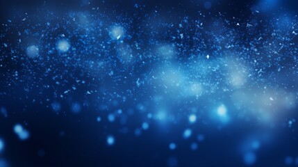 water drops on the window, Blue glow particle abstract bokeh background, Ai Generate 