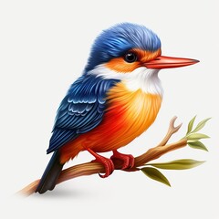 Fototapeta premium kingfisher on branch