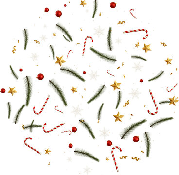 falling christmas ornament