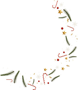 falling christmas ornament