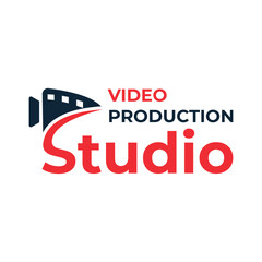 Video Production Studio Logo design modern and minimal concept