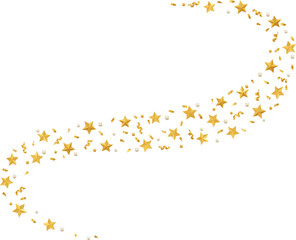 golden star confetti
