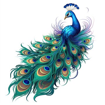 peacock illustration