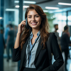 woman talking on the phone