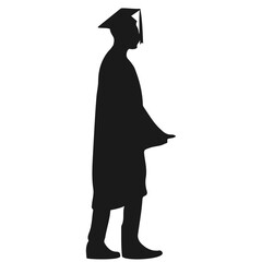 Student Graduation Silhouette