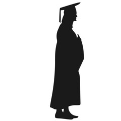 Student Graduation Silhouette