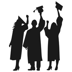 Student Graduation Silhouette