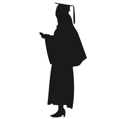 Student Graduation Silhouette