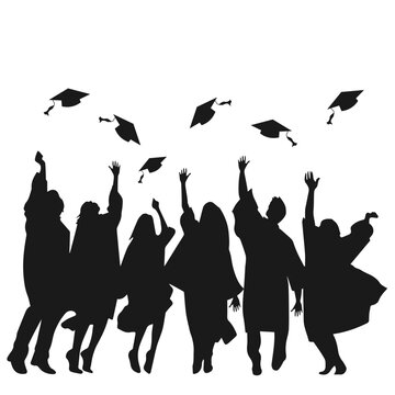 Student Graduation Silhouette