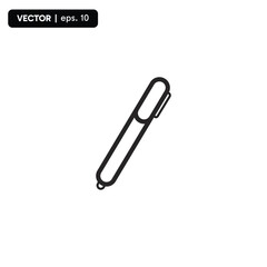 Pen icon, vector illustration. Flat design style