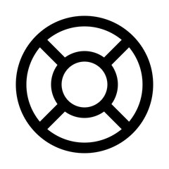 Obraz premium Lifebuoy Line UI Icons