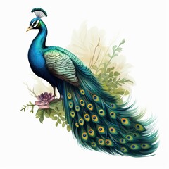 Obraz premium peacock with feathers