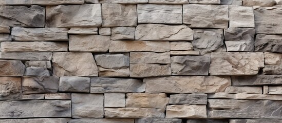 Close-up picture of textured stone wall.