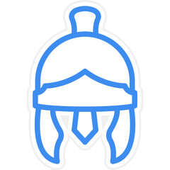 Vector Design Roman Helmet Icon Style