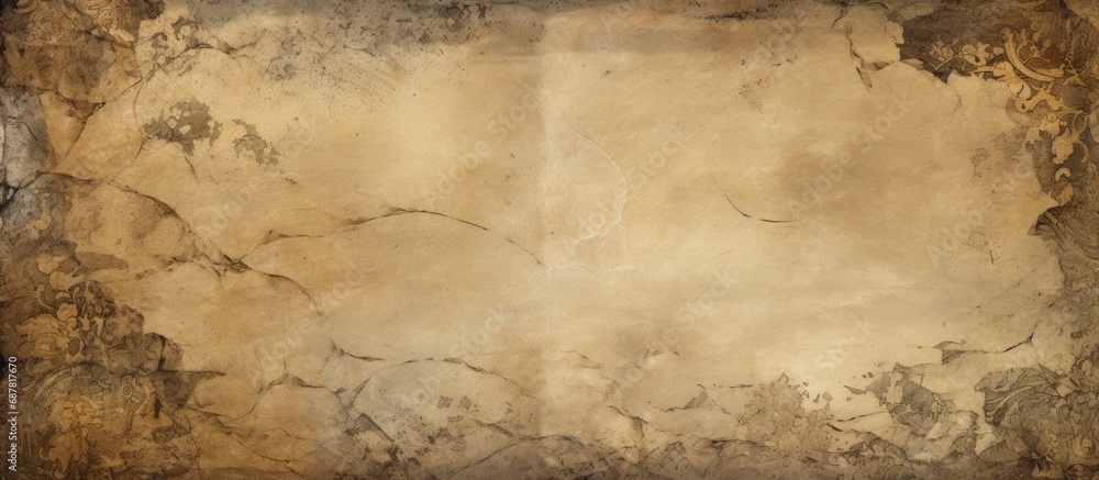 Poster computer-generated intricate distressed border. excellent for project layers.