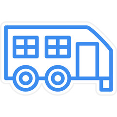 Vector Design Caravan Icon Style