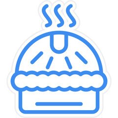 Vector Design Apple Pie Icon Style