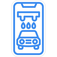 Vector Design Car Wash App Icon Style