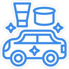 Vector Design Car Waxing Icon Style