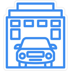 Vector Design Corporate Car Wash Icon Style