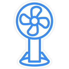 Vector Design Stand Fan Icon Style
