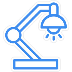 Obraz premium Vector Design Table Lamp Icon Style