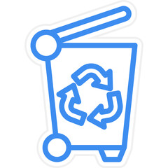 Vector Design Trash Can Icon Style