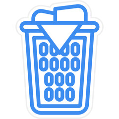 Vector Design Laundry Basket Icon Style