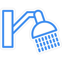 Vector Design Shower Head Icon Style