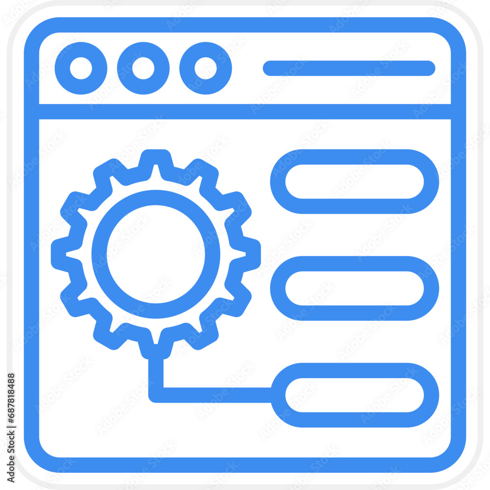 Poster vector design control panel icon style