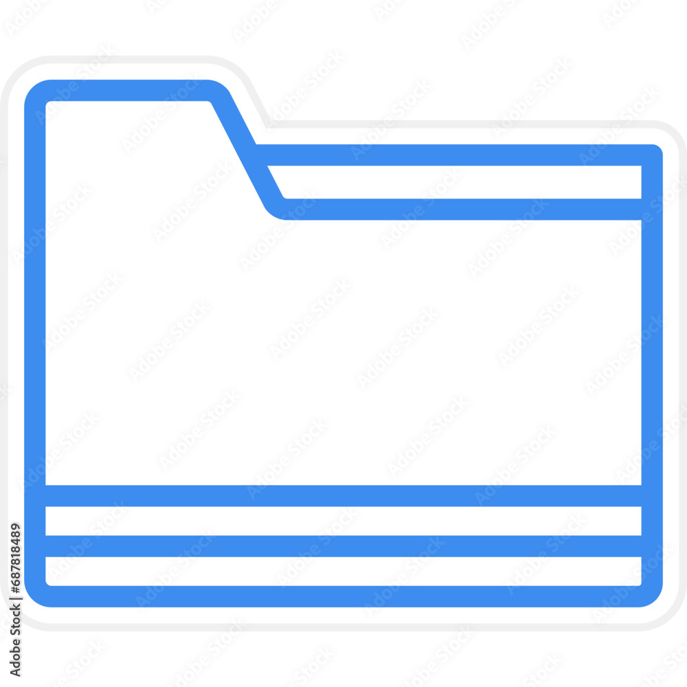 Poster vector design folder icon style