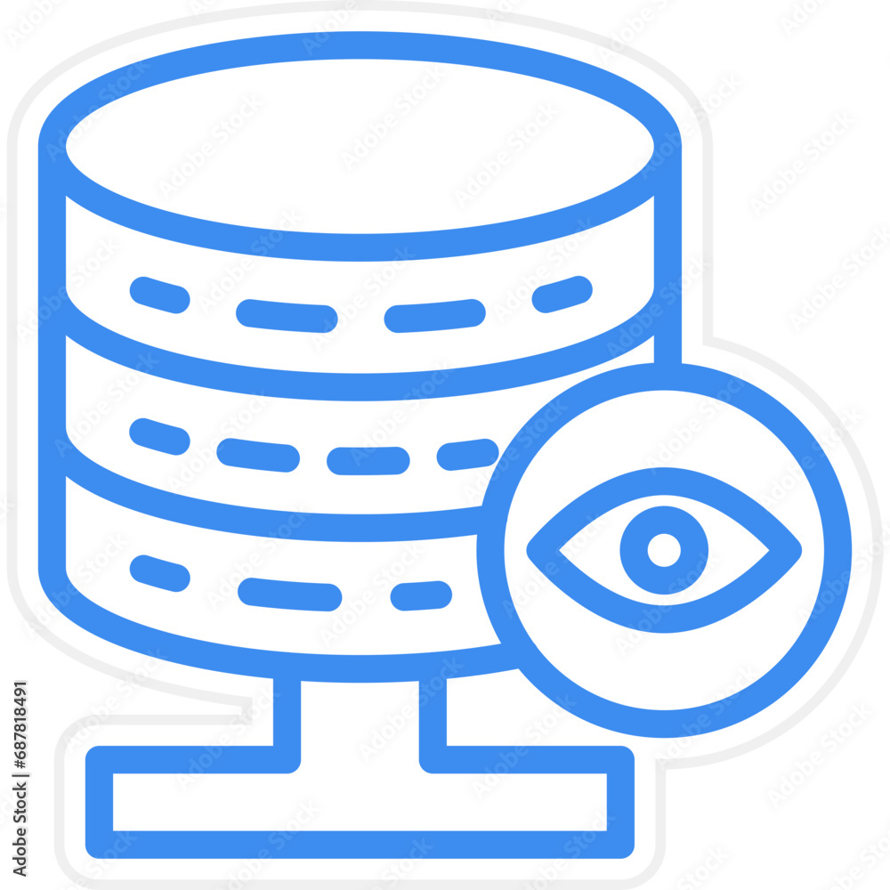 Poster vector design database vision icon style