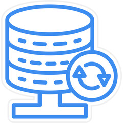 Vector Design Database Backup Icon Style