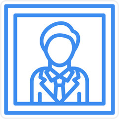 Vector Design Passport Photo Icon Style