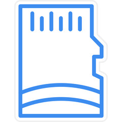 Vector Design SD Card Icon Style