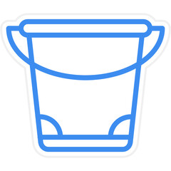 Vector Design Sand Bucket Icon Style