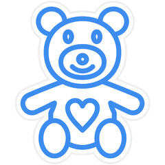 Vector Design Teddy Icon Style