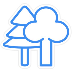 Vector Design Forest Icon Style