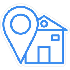 Vector Design Home Destination Icon Style